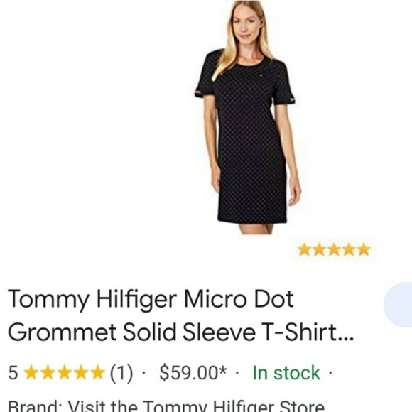 Old Navy Navy Dot Shirt Dress : S main image 1
